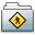 Public Folder Graphite Stripe Icon 32x32 png